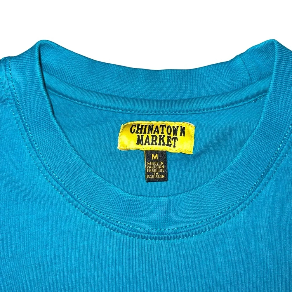 CHINATOWN MARKET Born Again Christian Dior Puff Paint Logo Tee Oversized TShirt - Picture 5 of 9